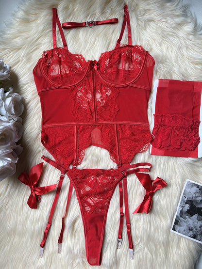 5 Piece Sexy Lace Lingerie SeT