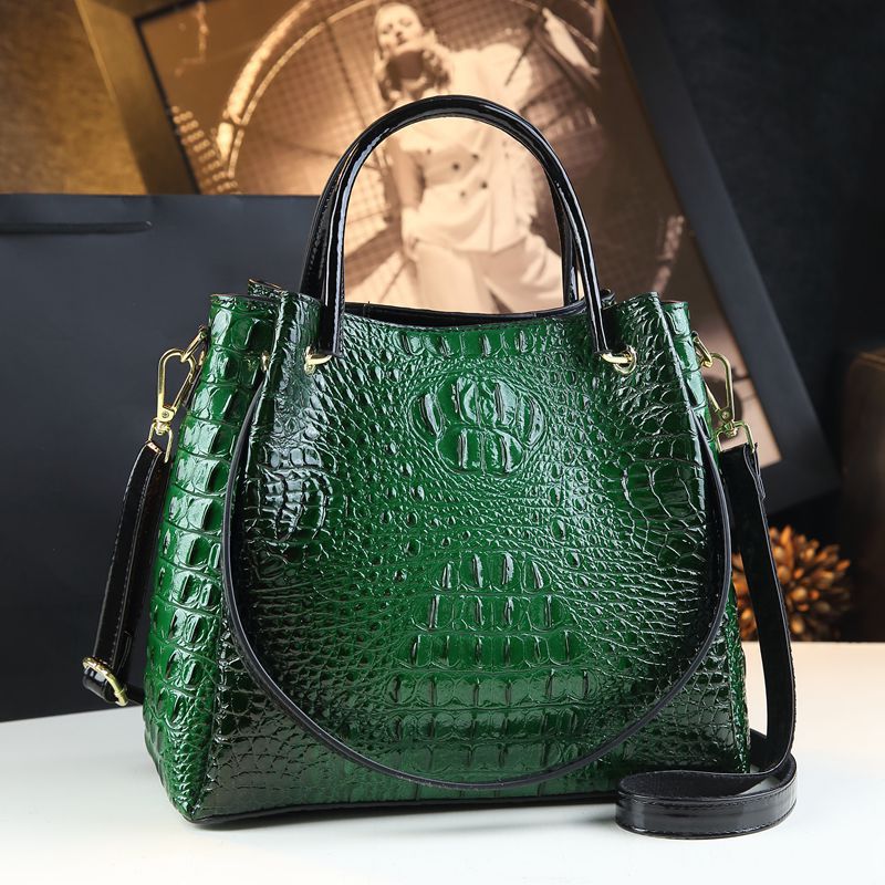 Stylish And Colourful Crocodile Skin Shoulder Bag
