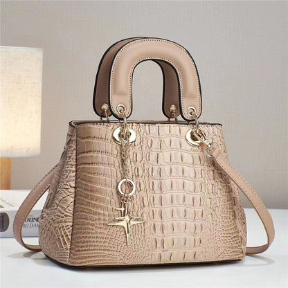 Elegant Crocodile Skin Lady Bag
