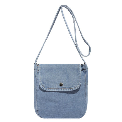 Denim Commuter Crossbody Bag