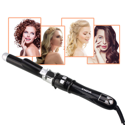 Otating Curling Iron Wand Automatic Hair Curler Instant Auto Heat Hair Waver