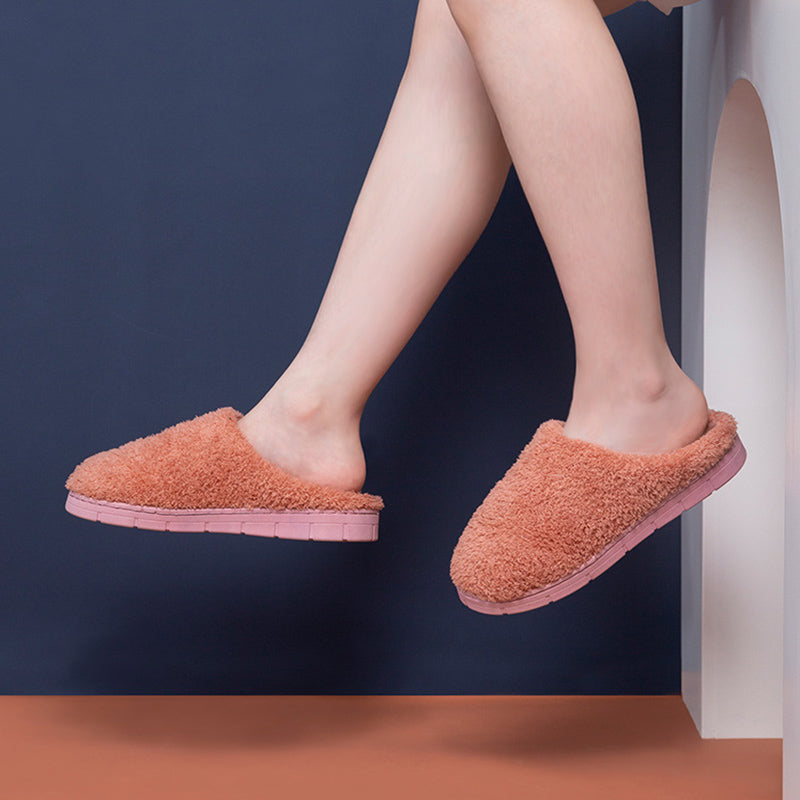 Furry  Soft Winter Bedroom Slippers