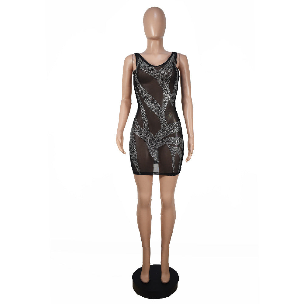 Rhinestone NC Dress