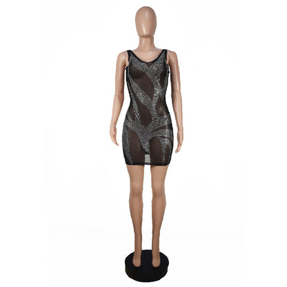 Rhinestone NC Dress