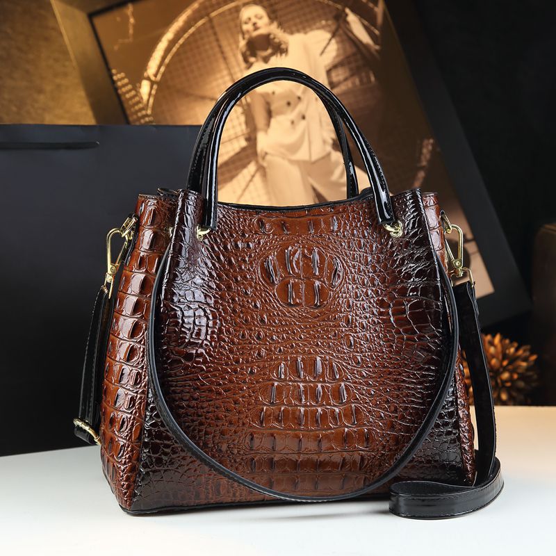 Stylish And Colourful Crocodile Skin Shoulder Bag