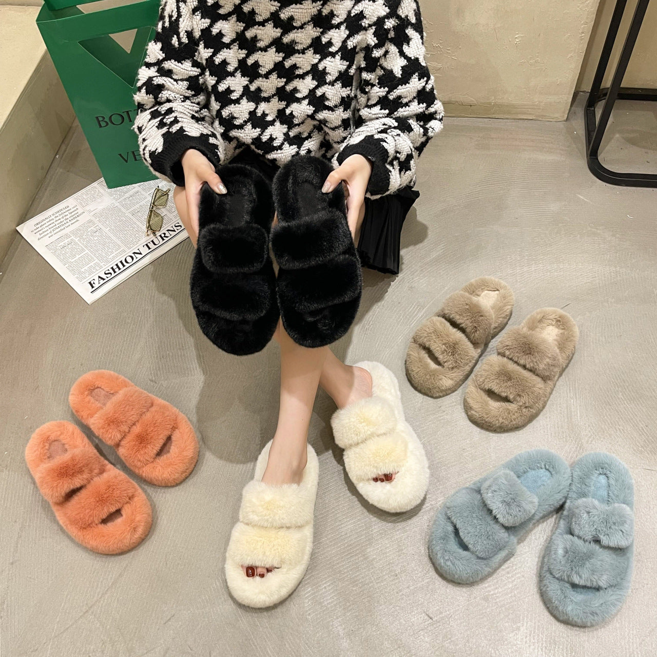 Fuzzy Fluffy Bedroom Slippers