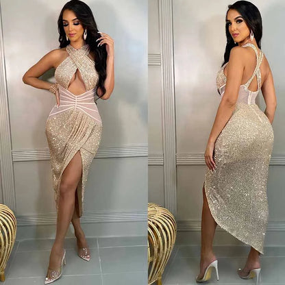 Sexy Sequin Elegant Glitter Sparkly Bodycon Dress