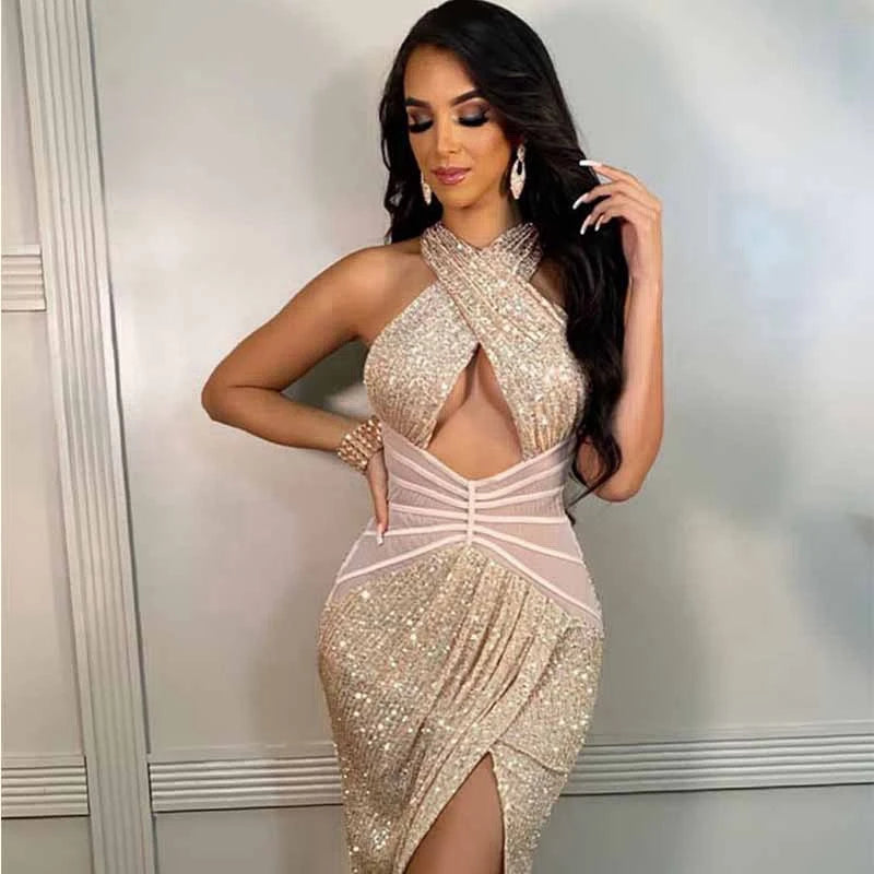 Sexy Sequin Elegant Glitter Sparkly Bodycon Dress