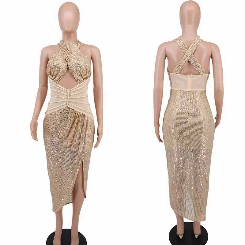 Sexy Sequin Elegant Glitter Sparkly Bodycon Dress