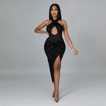 Sexy Sequin Elegant Glitter Sparkly Bodycon Dress