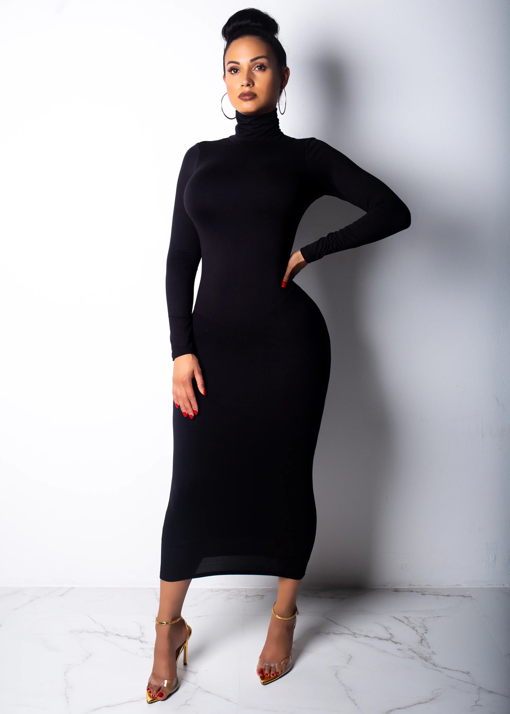 Spring Longuette Long-Sleeved Elastic Force