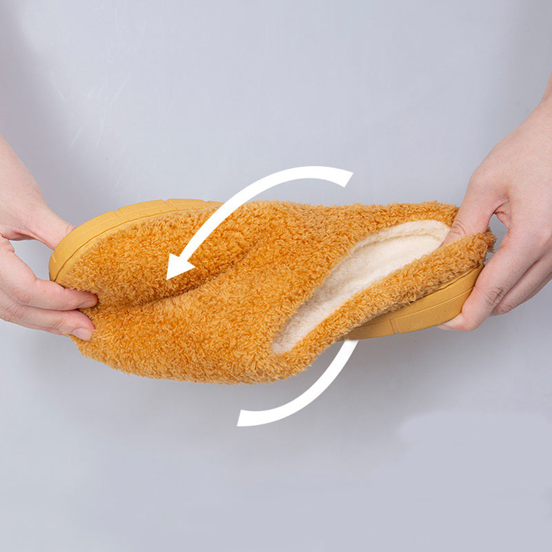 Furry  Soft Winter Bedroom Slippers
