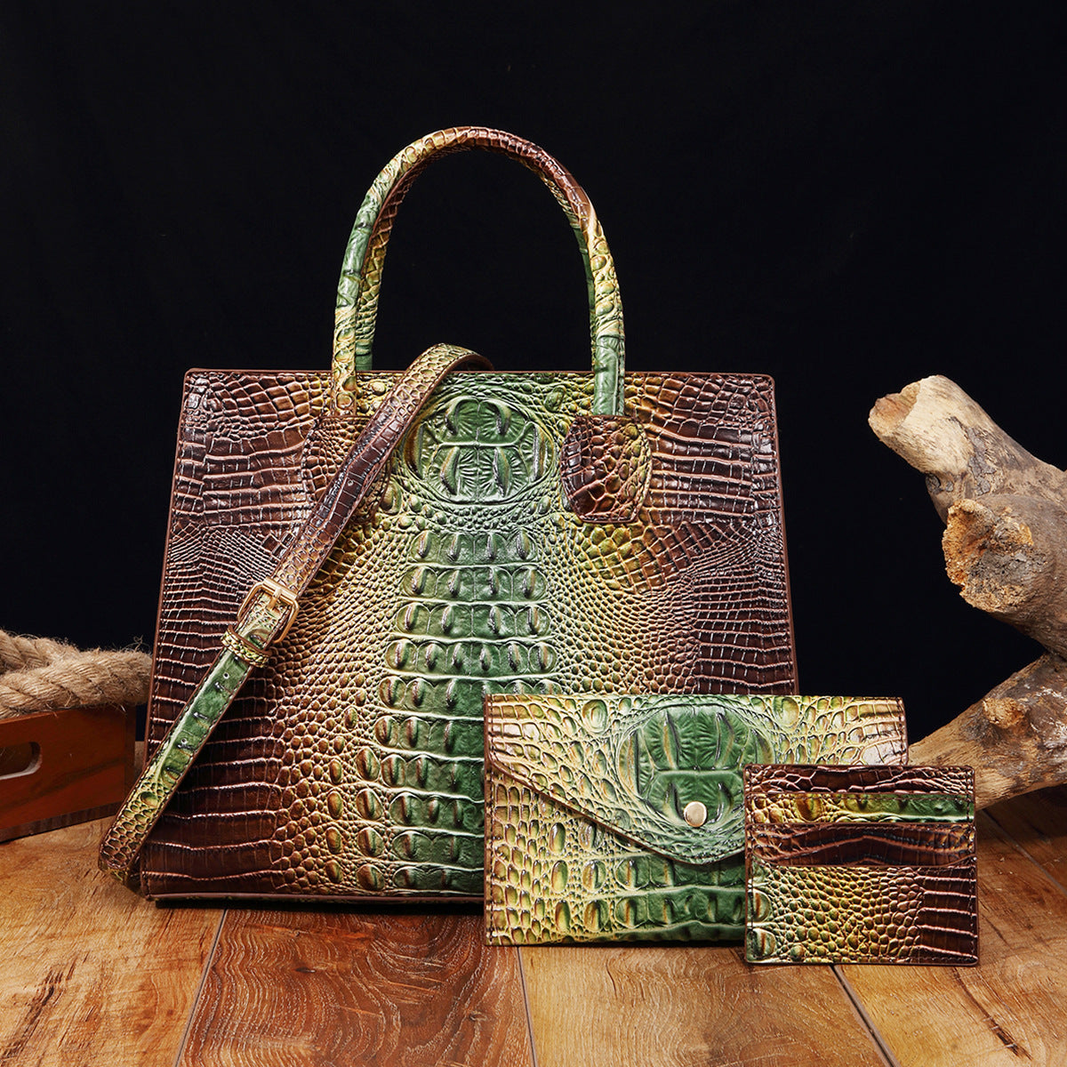 Vibrant Crocodile-Grain Design In The Brummie Style