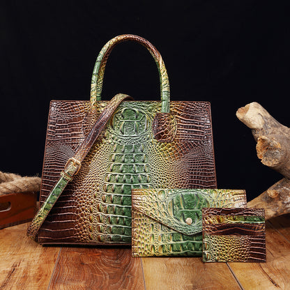 Vibrant Crocodile-Grain Design In The Brummie Style