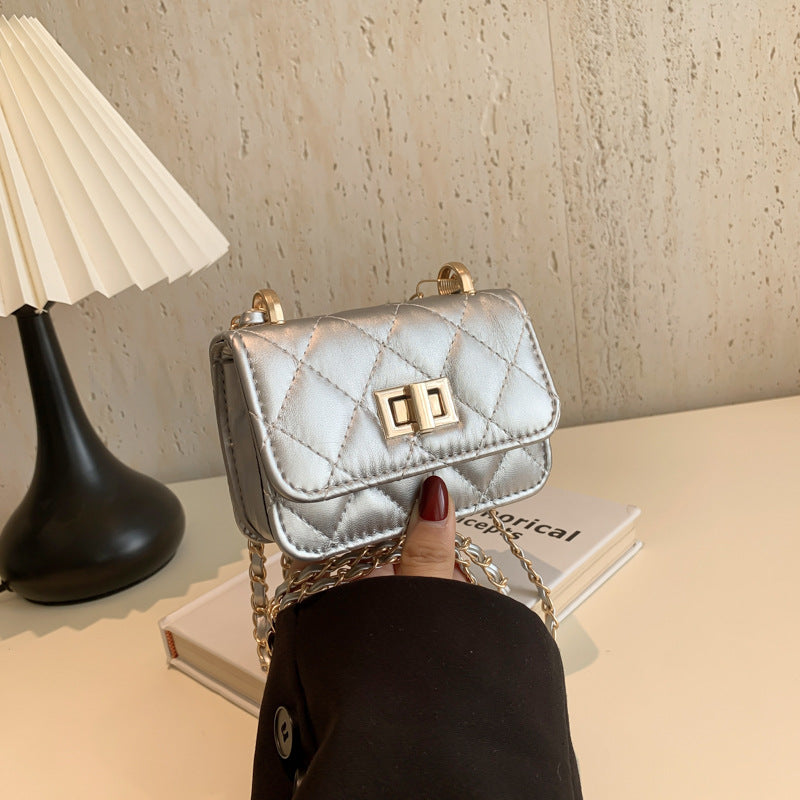 Lock-Clasp Chain All-Match Crossbody Bag