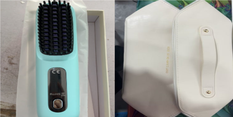 2 In 1 Straight Hair Comb Wireless Hair Straightener Brush Hair Fast Heating