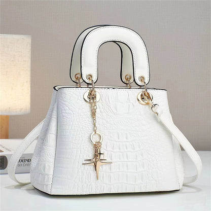 Elegant Crocodile Skin Lady Bag