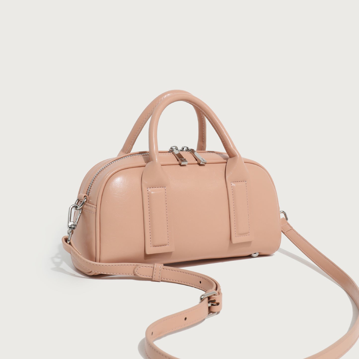 Soft Leather Simple Tote Crossbody Bag