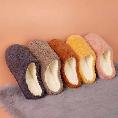Furry  Soft Winter Bedroom Slippers