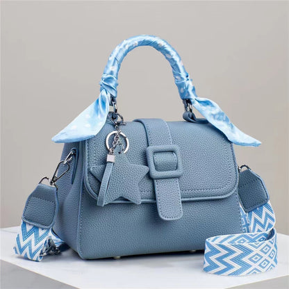 Solid Colour Spring And Summer Handbag