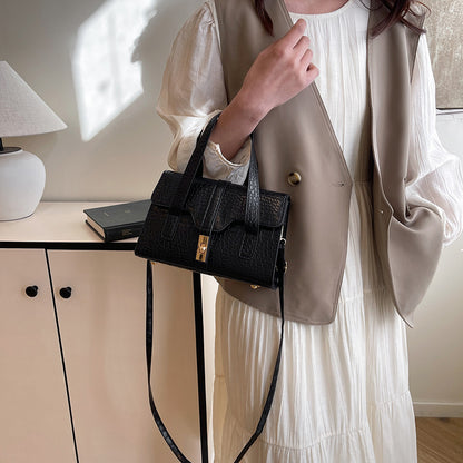 Western-style Solid-colour Crocodile-pattern