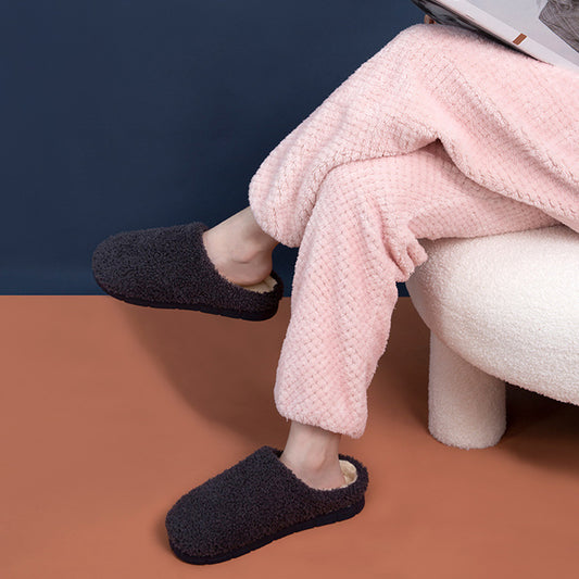 Furry  Soft Winter Bedroom Slippers