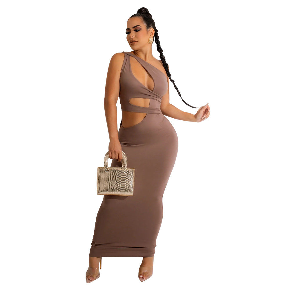 Off-Shoulder Irregular Fashion Dress