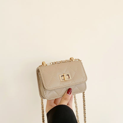 Lock-Clasp Chain All-Match Crossbody Bag