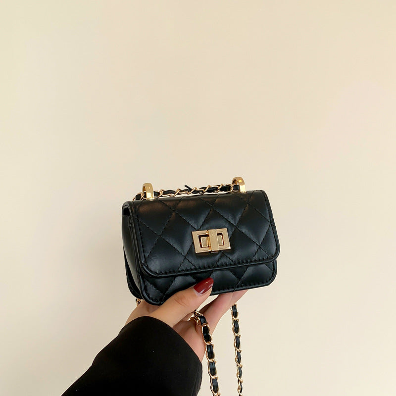 Lock-Clasp Chain All-Match Crossbody Bag