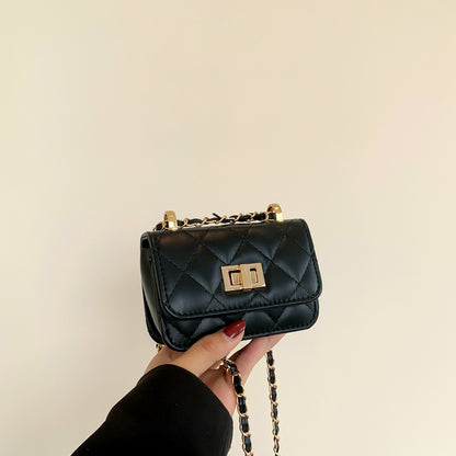 Lock-Clasp Chain All-Match Crossbody Bag
