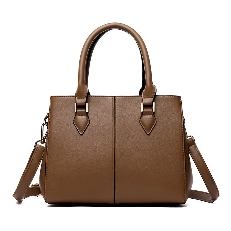 Soft Leather Large-Capacity Crossbody Shoulder Bag