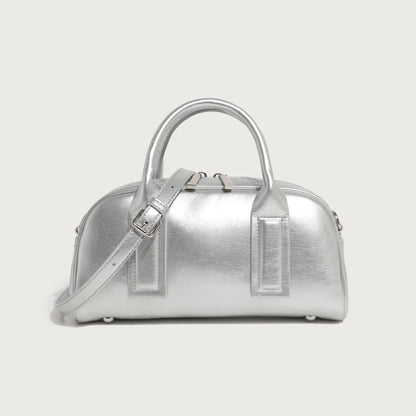 Soft Leather Simple Tote Crossbody Bag